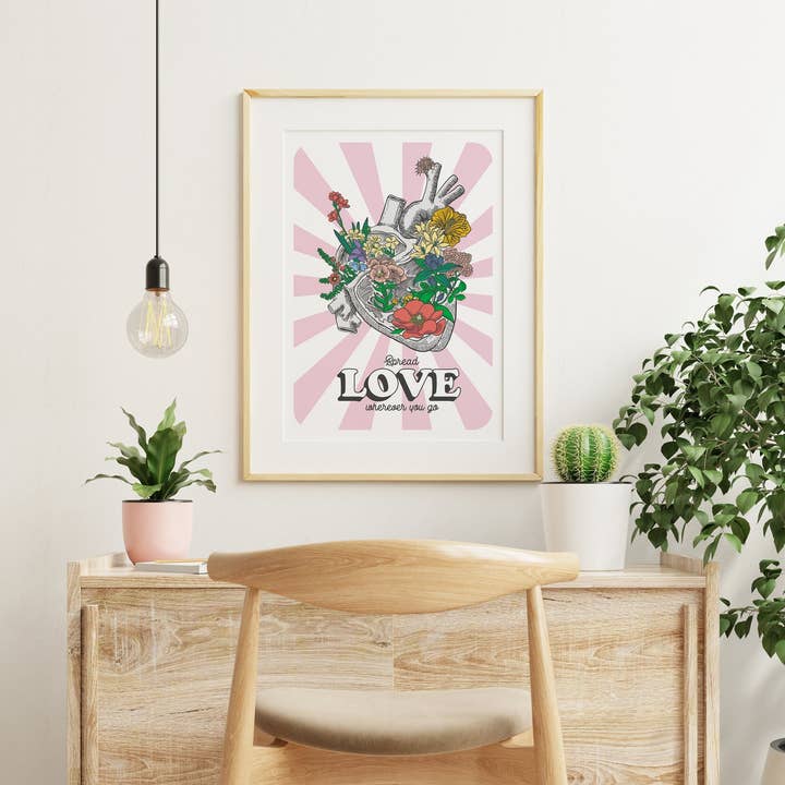 Wall Art Floral Heart for wholesale by PRRINT!