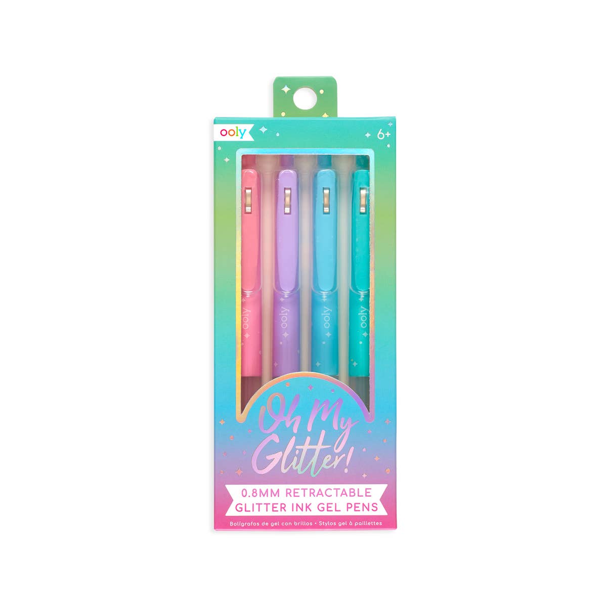 OOLY - Wholesale Pen - Oh My Glitter!: Retractable Glitter Ink Gel Pens (Set of 4)