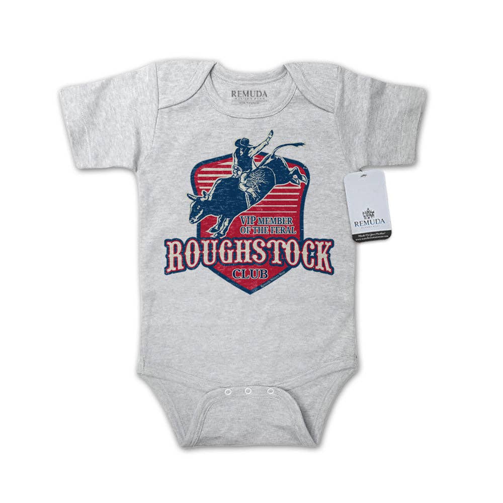 Remuda Western Wear - Wholesale Jumpsuit - Baby - Feral Roughstock Club - Infant One Piece Western Romper0