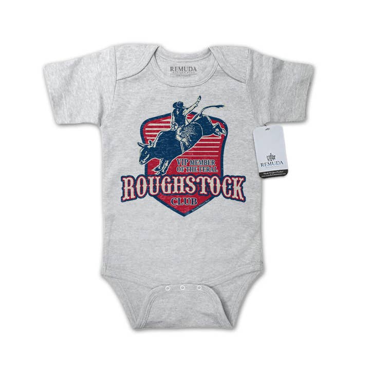 Remuda Western Wear - Wholesale Jumpsuit - Baby - Feral Roughstock Club - Infant One Piece Western Romper