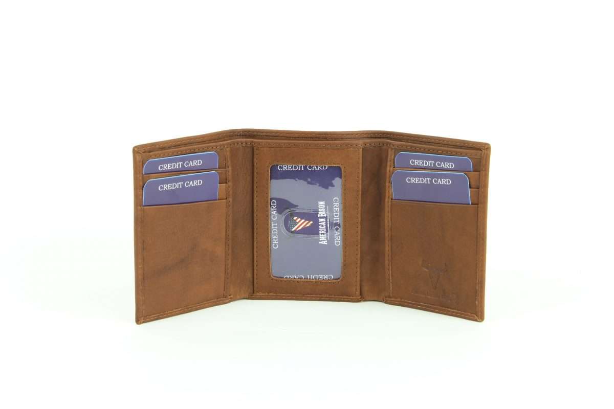 Leather Impressions Inc - Wholesale Wallet - Men's - American Bison Tall Trifold Wallet22