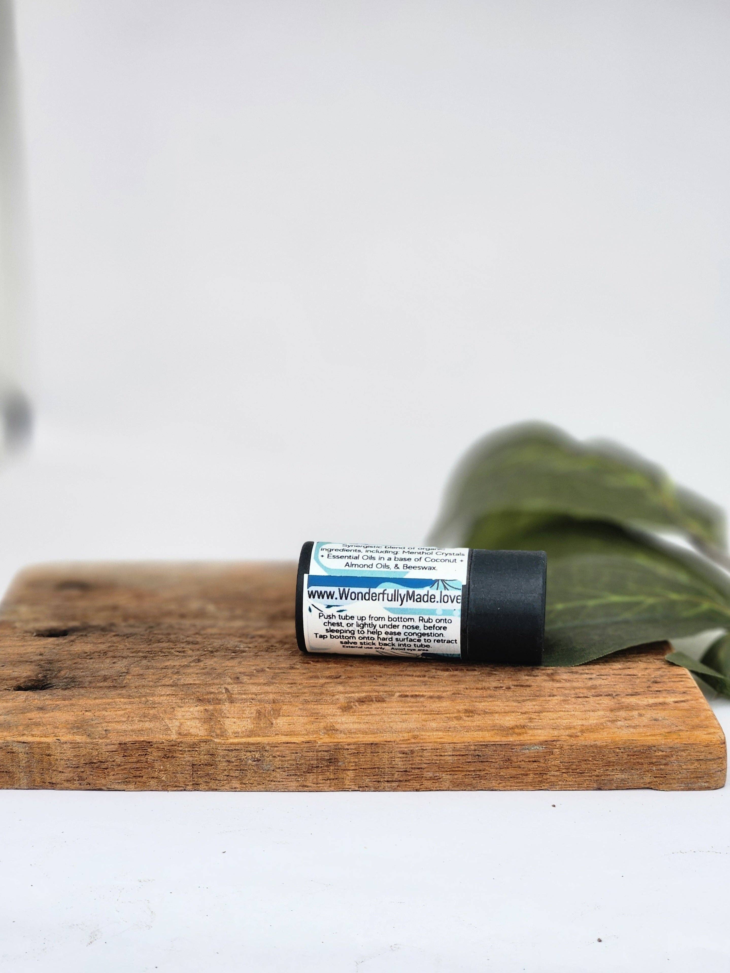 Wonderfully Made .love - Wholesale Healing Salve/Balm/Cream - Breathe Easy Vapor Rub Stick | Essential Oil Salve Clear Congestion Chest Neck Cold Cough Natural Organic Relief Menthol Camphor Soothing2