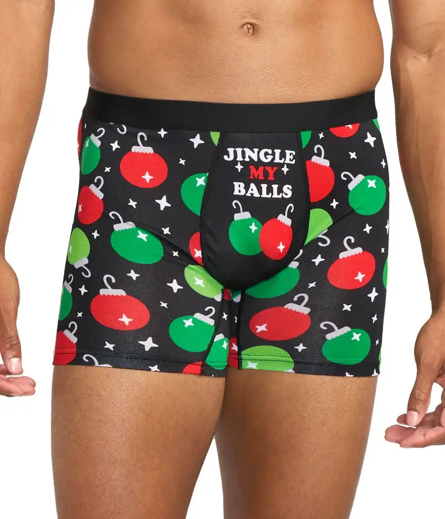 Tipsy Elves - Wholesale Underwear - Men's - Jingle My Balls Boxer Briefs - Men's Funny Christmas Boxers1