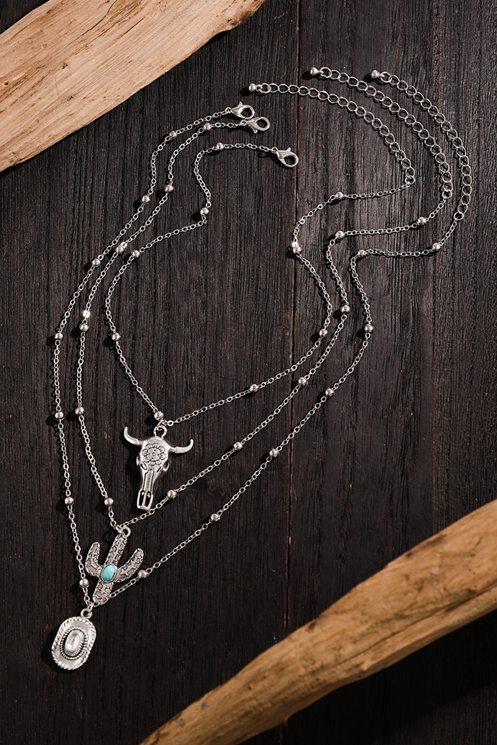 Comme indiqué Collier réglable avec pendentif cactus Western Steer en vente sur Faire3