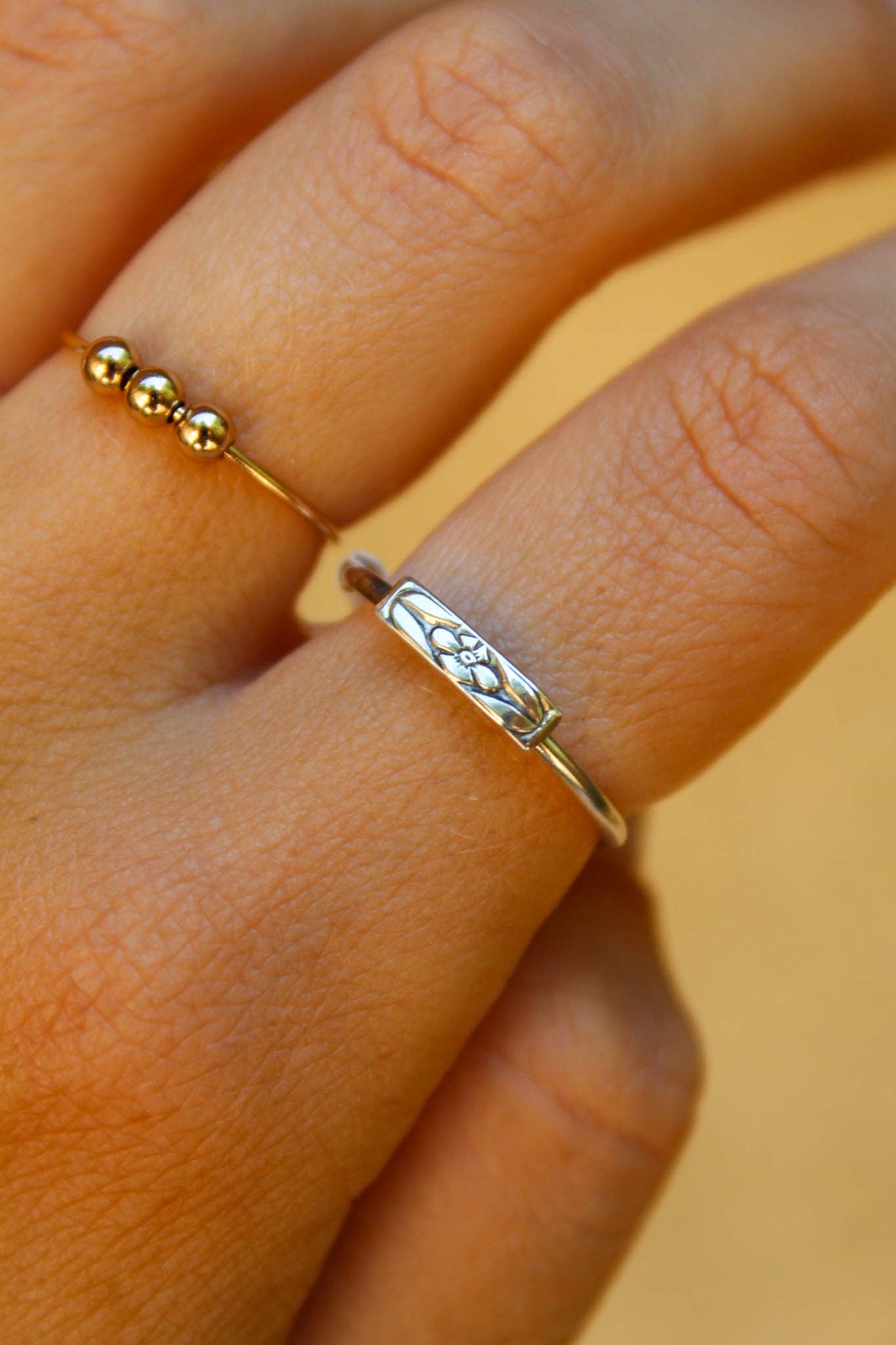 Dazed and Topazed - Wholesale Band/Stacked Ring - Zion Desert Flower Ring2