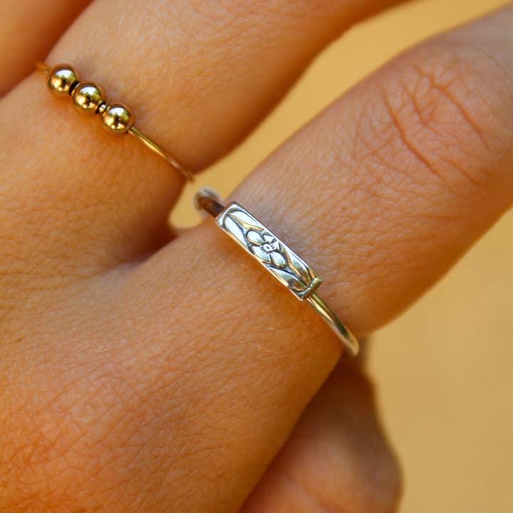 Dazed and Topazed - Wholesale Band/Stacked Ring - Zion Desert Flower Ring2