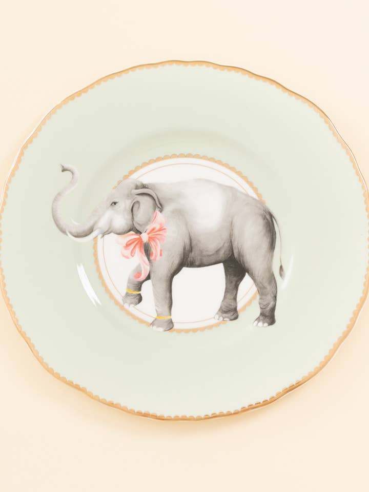 Yvonne Ellen Elephant Sandwich Plate 23cm for wholesale by Yvonne Ellen