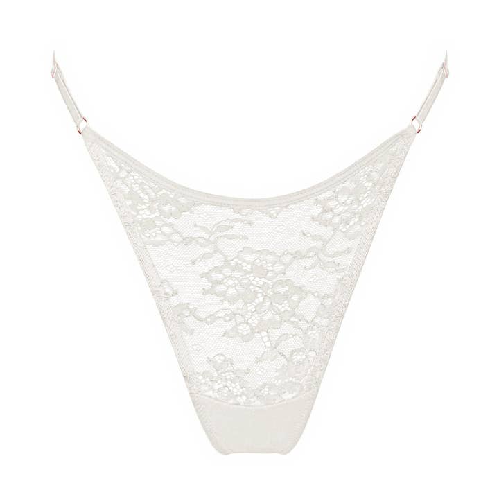 Wild Lace Justerbar Stringtrosa Crystal för wholesale av Monique Morin Lingerie