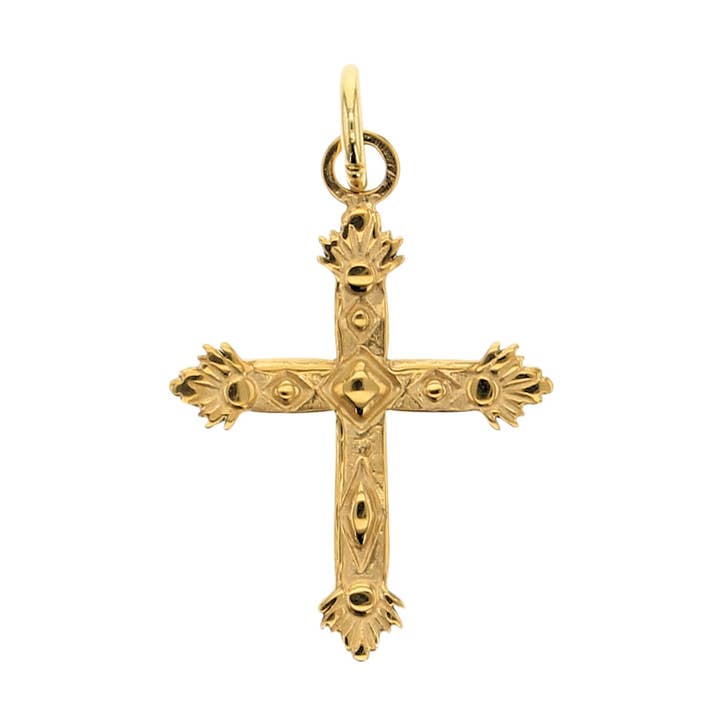 Latinsk kors charm for engroshandel hos Lotus Jewelry Studio