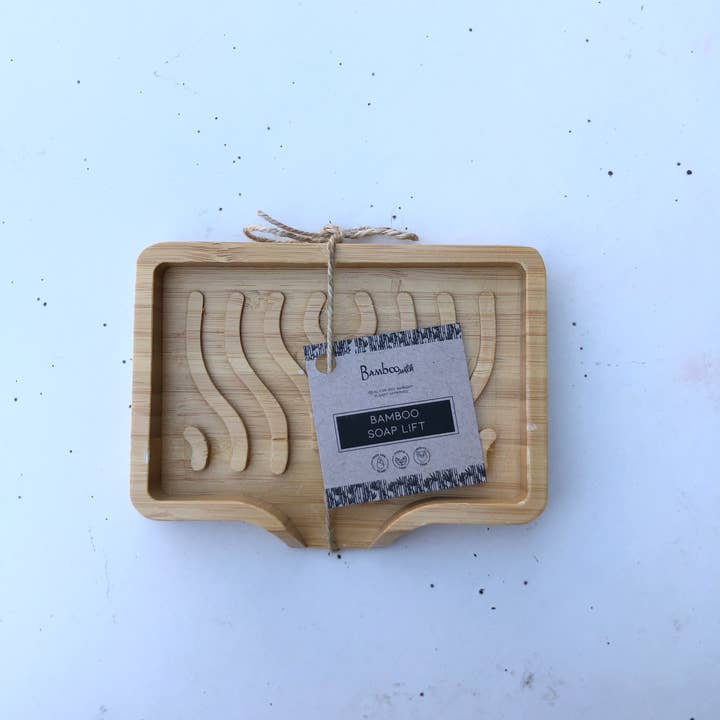 Bamboo Switch - Wholesale Bath Soap Dish - Bamboo Soap Lift | Wavy | Soap Bestseller
