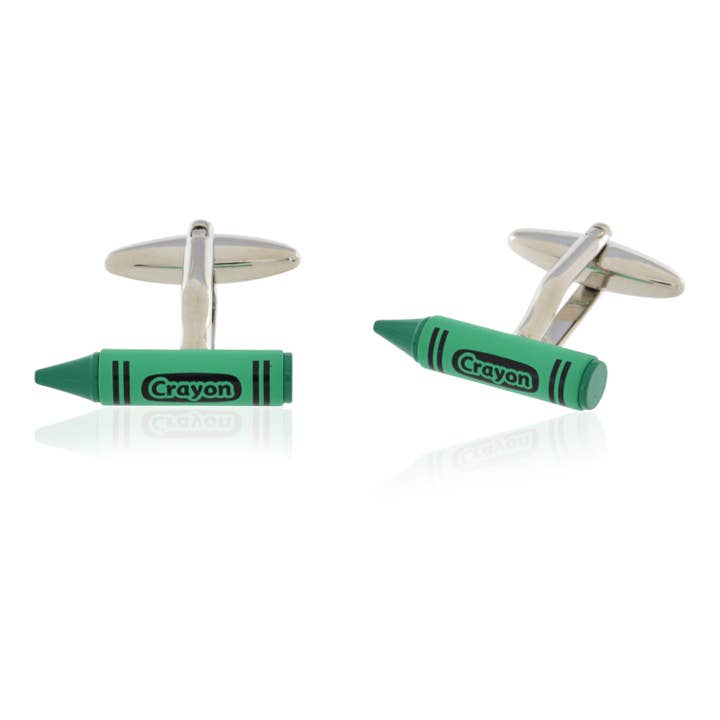 Boutons de manchette crayon vert pour la vente par Cufflinks Depot
