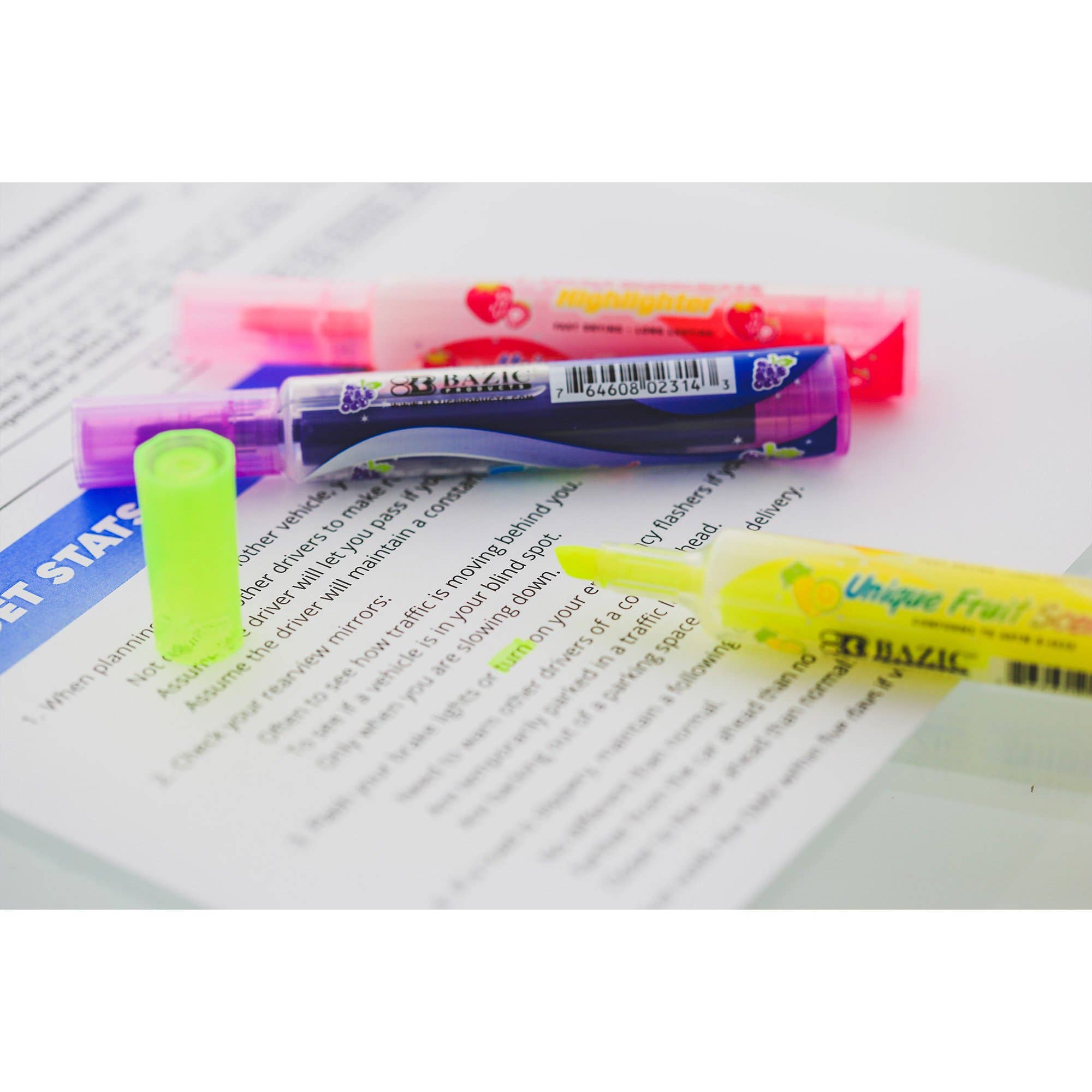Luna Office Supply -  Everyday Essential - Wholesale Highlighter - Fruit Scented Highlighters1