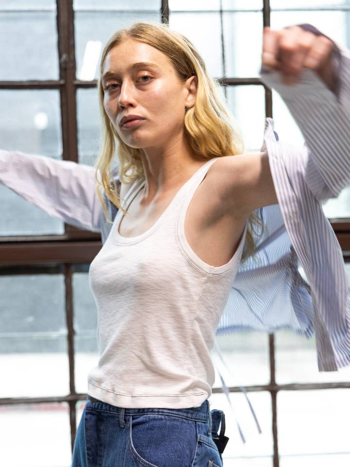 White Mari Tank Top for wholesale on Faire5