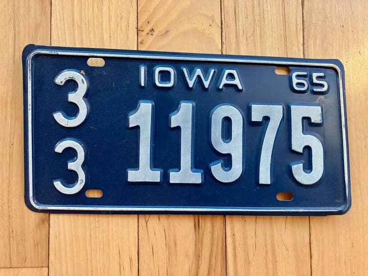 1965 Iowa License Plate for wholesale by RusticPlates