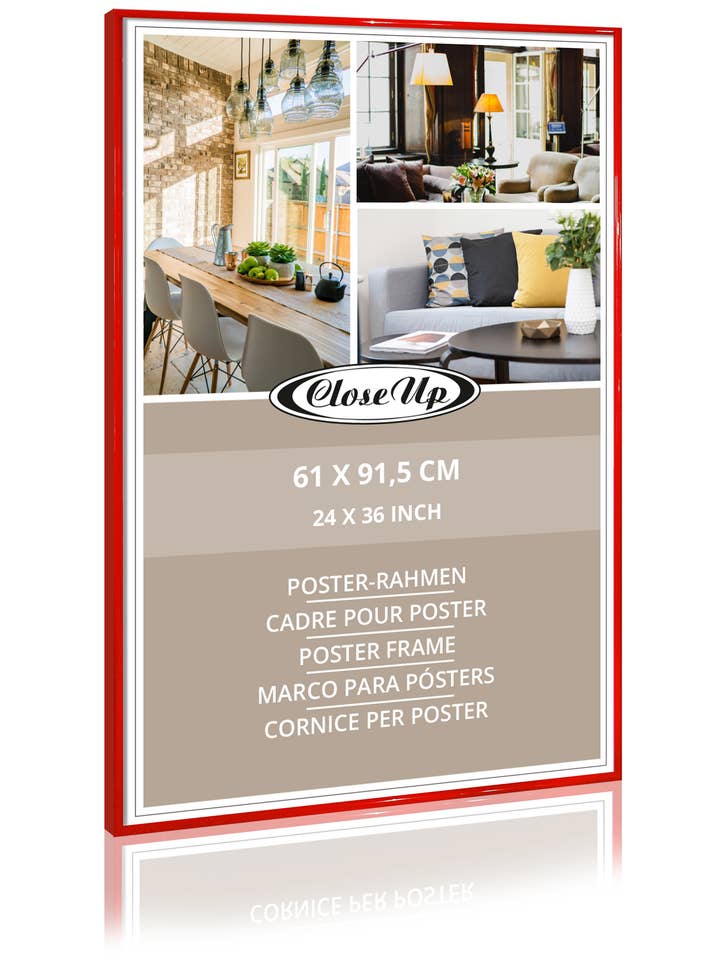 Cadre pour affiche 61 x 91,5 cm rouge pour la vente par Close Up GmbH