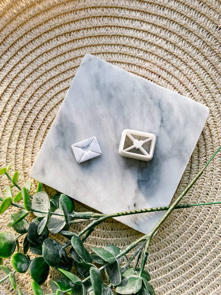 Love Letter Envelope Polymer Clay Cutter for wholesale by Tera Clay
