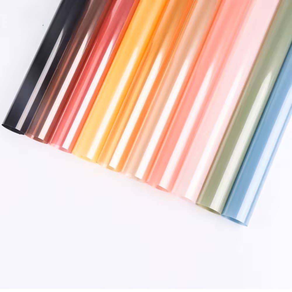 Elegant Design Supply - Wholesale Wrapping Paper Roll - Color Cellophane Flower Wrapping Paper (20pcs/bag)3