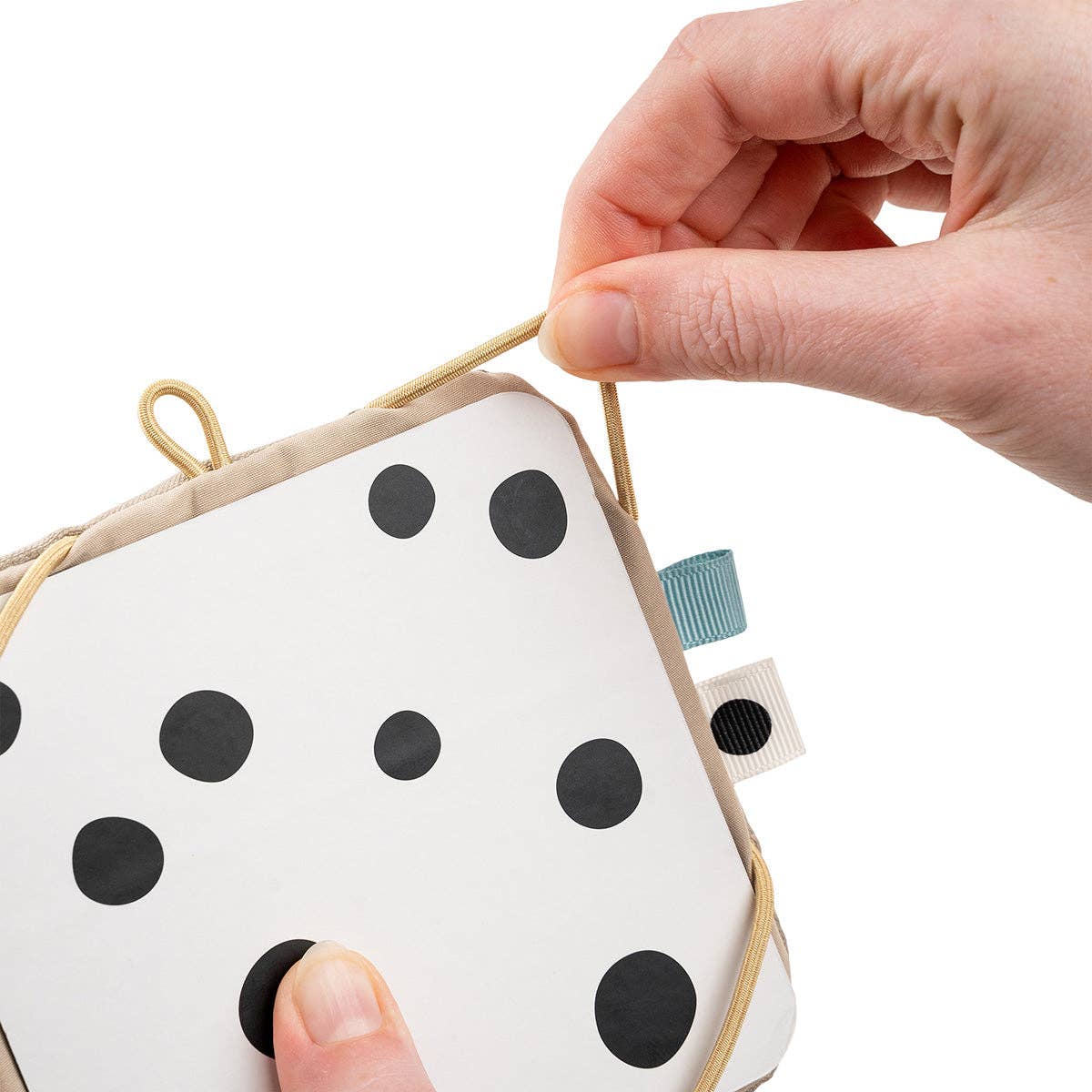 Baby Contrast Card Holder Deer Friends Sand for wholesale on Faire8