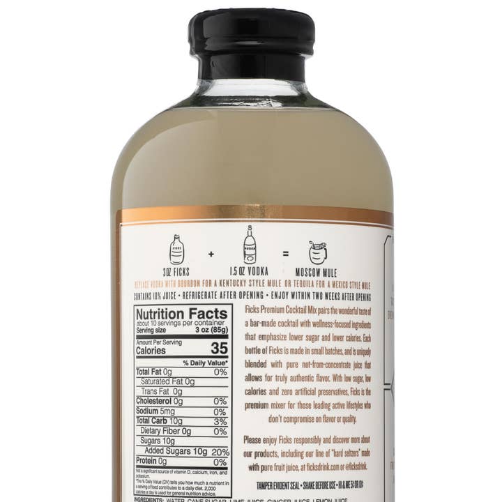 FICKS - Vente Mélange/sirop pour cocktails - Mélange à cocktail Mule de Moscou FICKS Premium1
