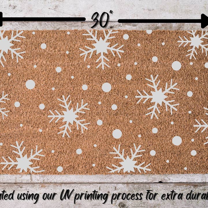 Glædelig jul dørmåtte | Jul dørmåtte | Winter Decora for engroshandel hos DecoExchange