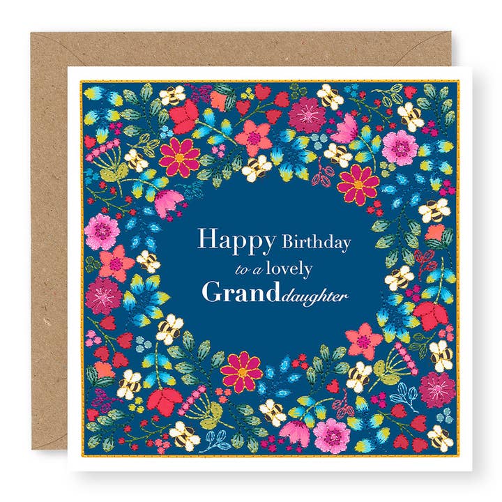 Summer Breeze Granddaughter Birthday for wholesale by Jane Buurman Handmade (Greetings Cards)