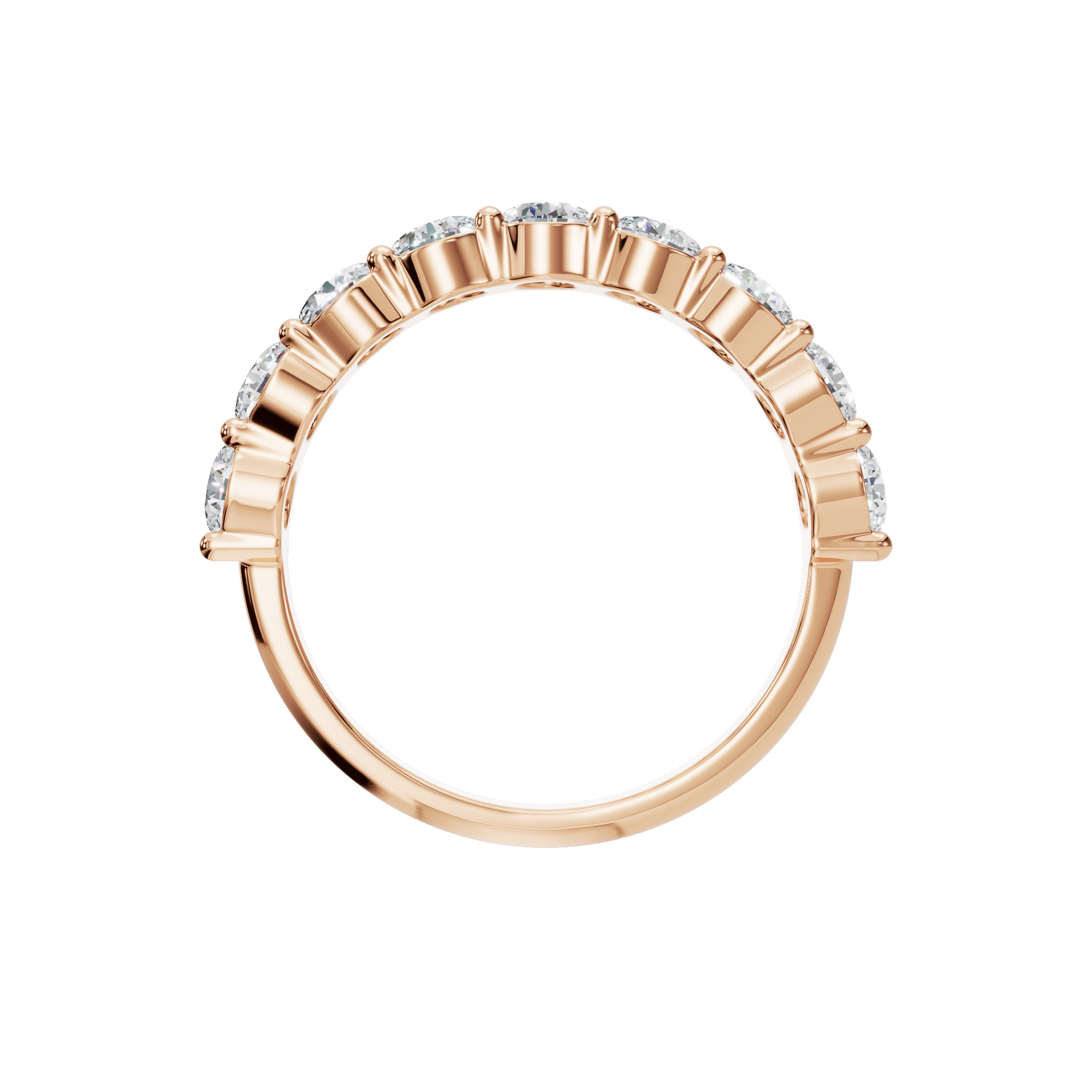 PureYou Jewelry - Wholesale Wedding Band/Ring - Certified Wedding Eternity Band Ring in Lab Grown Diamond13