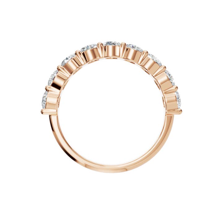 PureYou Jewelry - Wholesale Wedding Band/Ring - Certified Wedding Eternity Band Ring in Lab Grown Diamond13