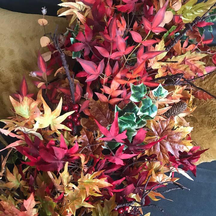 IVY CRUZ – wholesale Bunting/garland – Foliage Garland, Fall Garland, Fall Swag, Orange And Red6