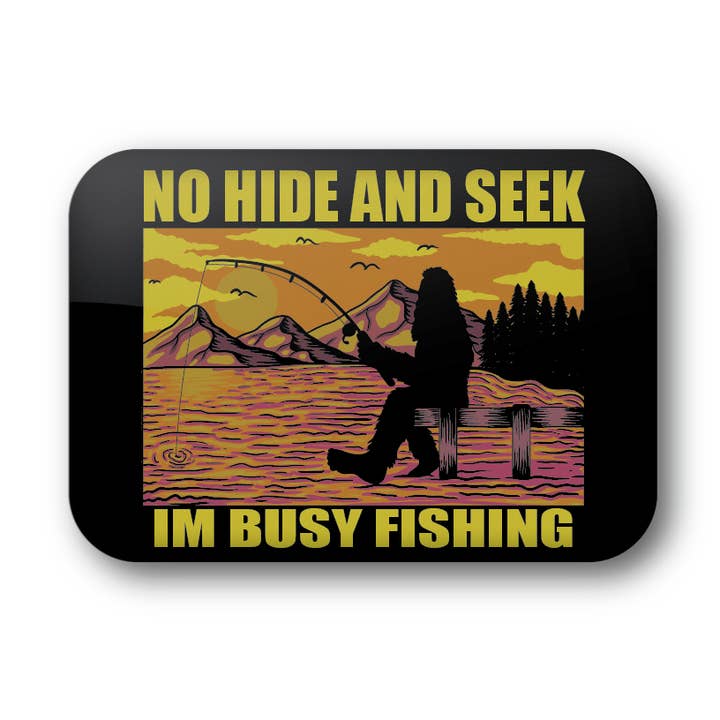 Bigfoot Fishing for wholesale by BetterMagnets.com by Design Studio 88 Inc