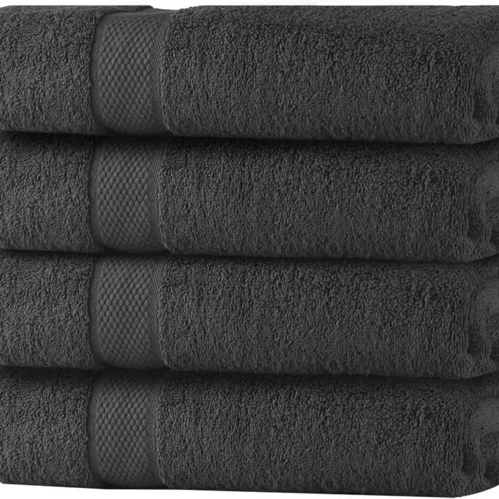 Soft Textiles - Wholesale Towel Set - SOFT TEXTILES BATH TOWEL 6 PACK 100% COTTON RING SPUN BATH TOWELS SET 24X48 INCHES2
