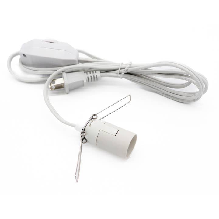 Himalayan Secrets - Wholesale Salt Lamp - WHITE UL Listed Lamp Cord w/ Dimmer Switch