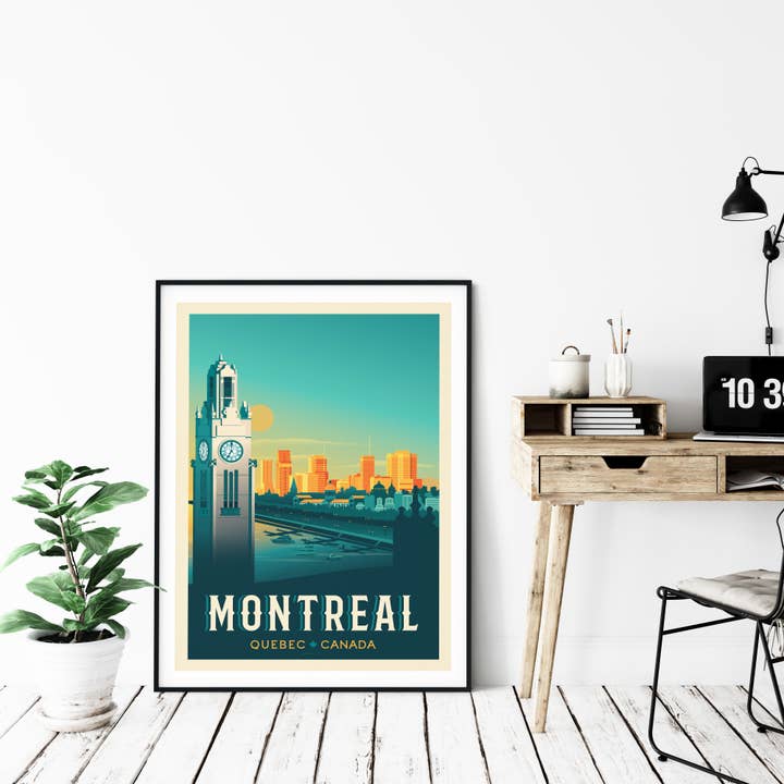 Olahoop Travel Posters - Wholesale Poster - Montreal Quebec - Canada travel poster1