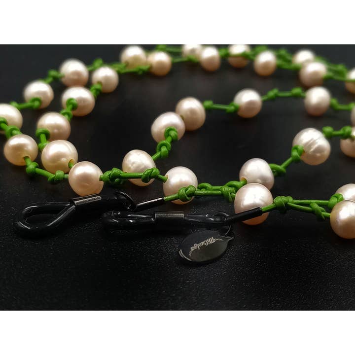 MiCuelga - Wholesale Eyewear Cases & Holders - Women's - PERLA Helena Rose in Green LEATHER for Glasses7