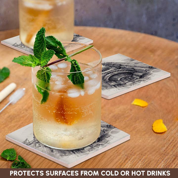 3dRose – wholesale Coasters – 3dRose, Image Of Watercolor Paris France Notre Dame, Coaster2