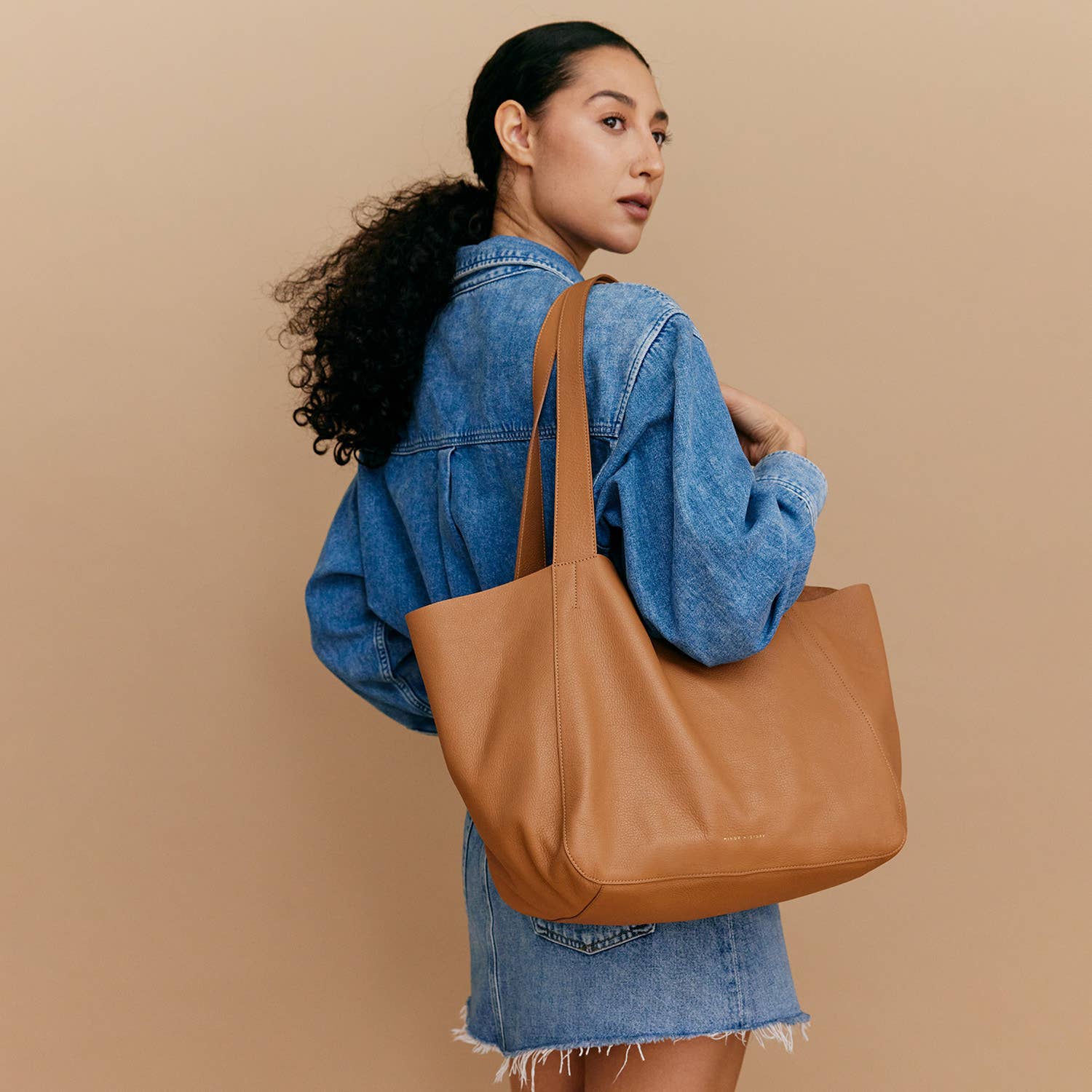 Minor History - Wholesale Tote Bag - Women's - The Times Tote - Saddle4