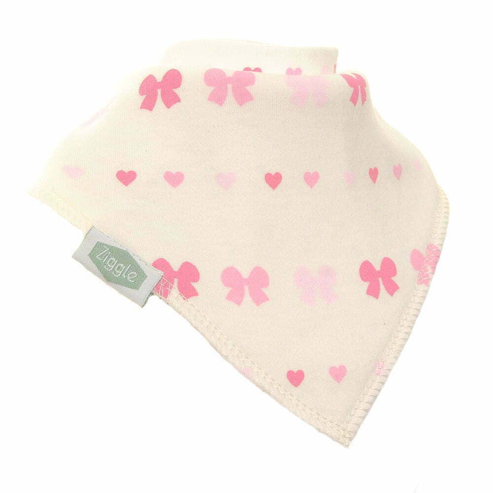 Ziggle Baby - Wholesale Bib - Baby - Hearts and Bows Bib0