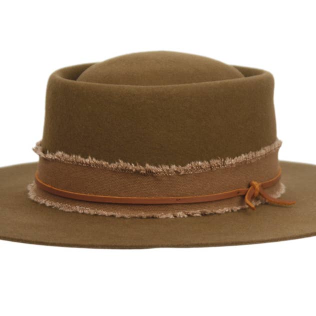 Epoch hats - Wholesale Fedora - Women's - Wide Brim Wool Felt Porkpie Fedora Hat4