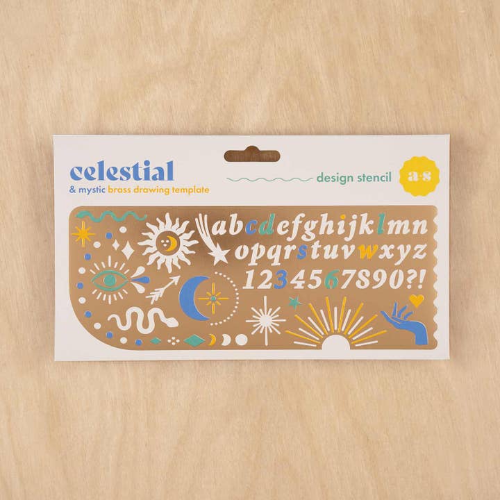 Celestial & Mystic Design Stencil, journalling and crafts for wholesale by Another Studio UK