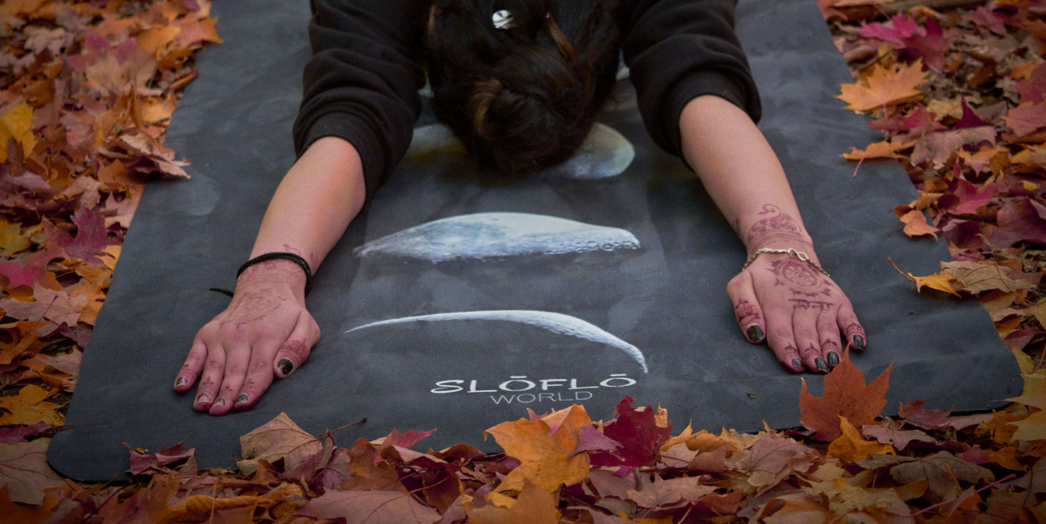 Sloflo World – wholesale Yoga mat – Suede SLOFLO Combination Yoga Mat 4mm Moon Phases4