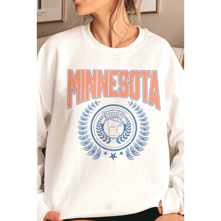 MINNESOTA STATE WREATH grafisk tröja för wholesale av BLUME & CO.