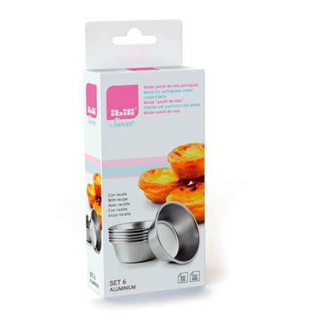 Ibili - Wholesale Cake Decorating Kit - IBILI - Set of 6 Portuguese custard molds