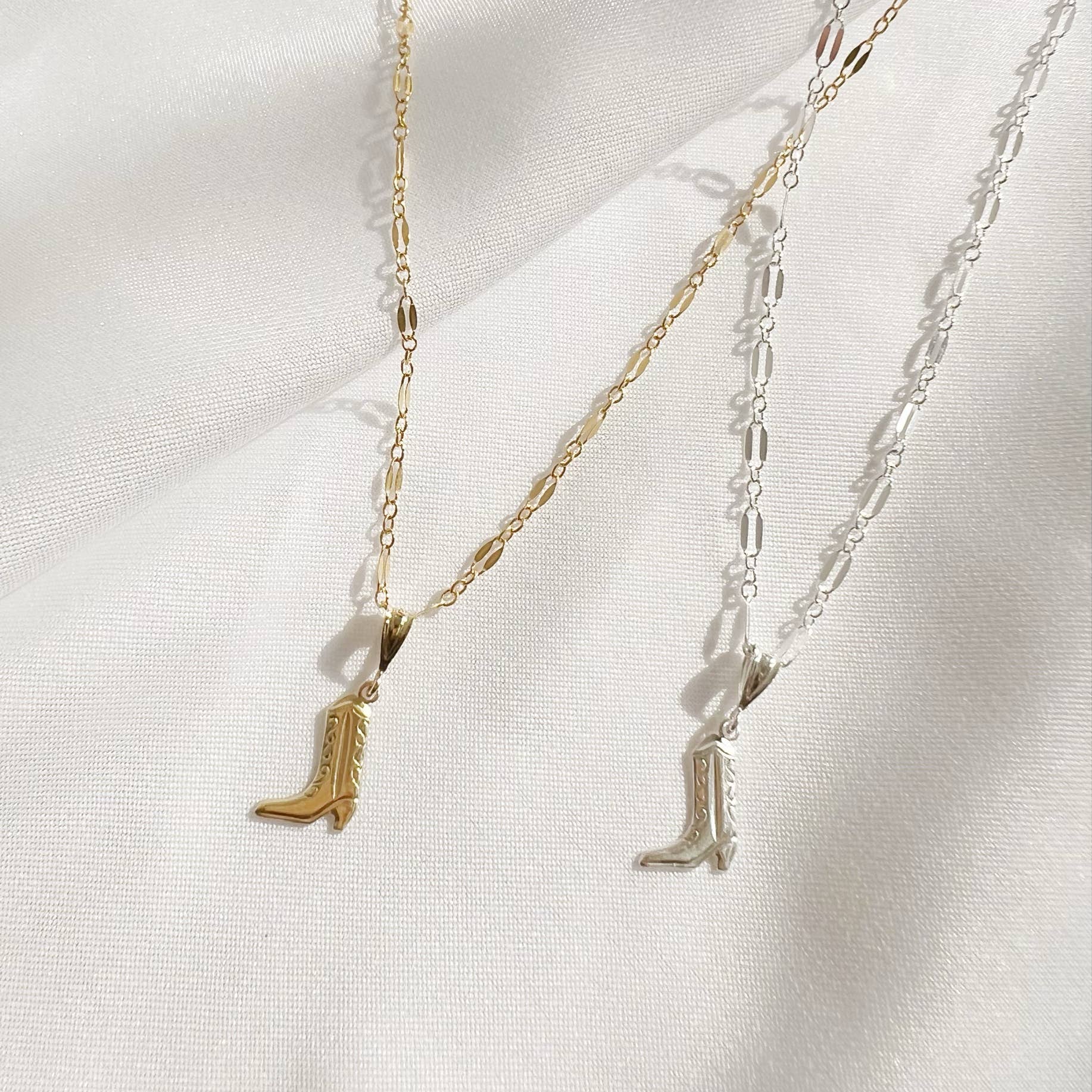 True by Kristy Jewelry - Wholesale Pendant/Charm Necklace - Howdy Cowboy Boot Necklace Gold Filled Sterling Silver3