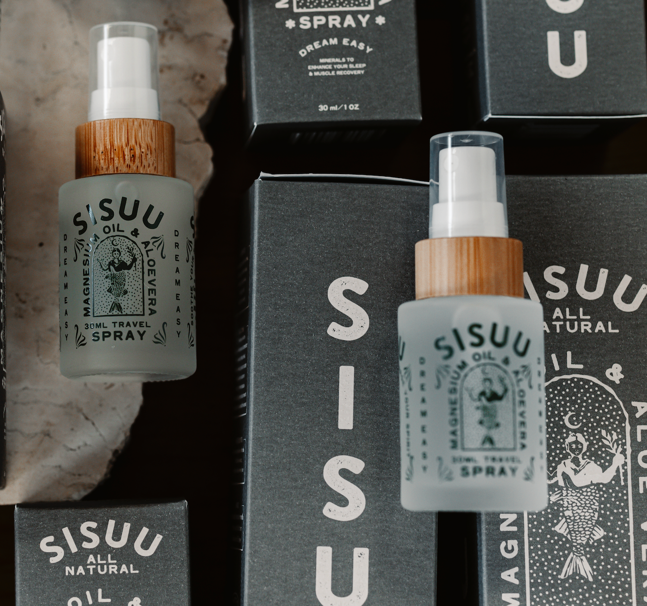 SISUU - Wholesale Bath/Body Oil - SISUU Magnesium Oil & Aloe Vera Spay 30 ml1