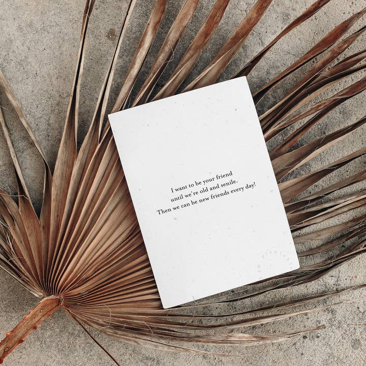 Axel & Ash - Wholesale Everyday greeting card - PLANTABLE Greeting Card || SENILE - 6Pack