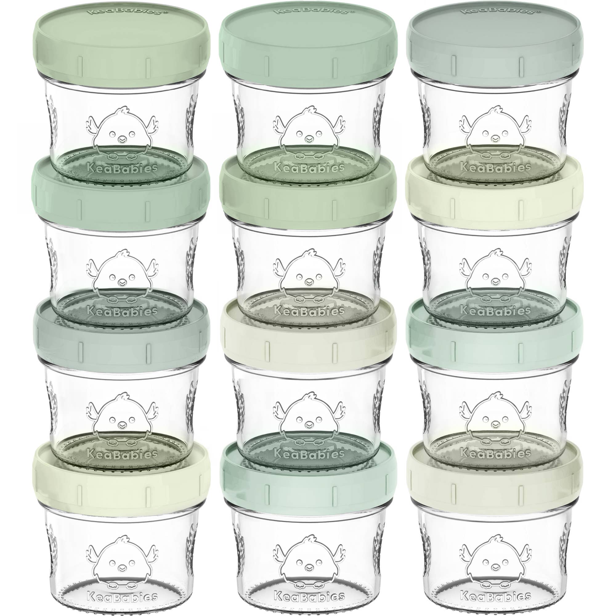 Sage 12pk Prep Baby Food Storage Containers, Leak-Proof Food Jars for wholesale on Faire0