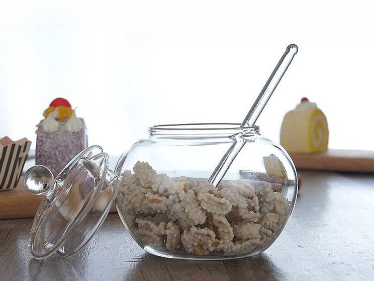 Gohobi （We cover U.S. import duties） – wholesale Burkar – Gohobi glasförvaringsburk med sked7