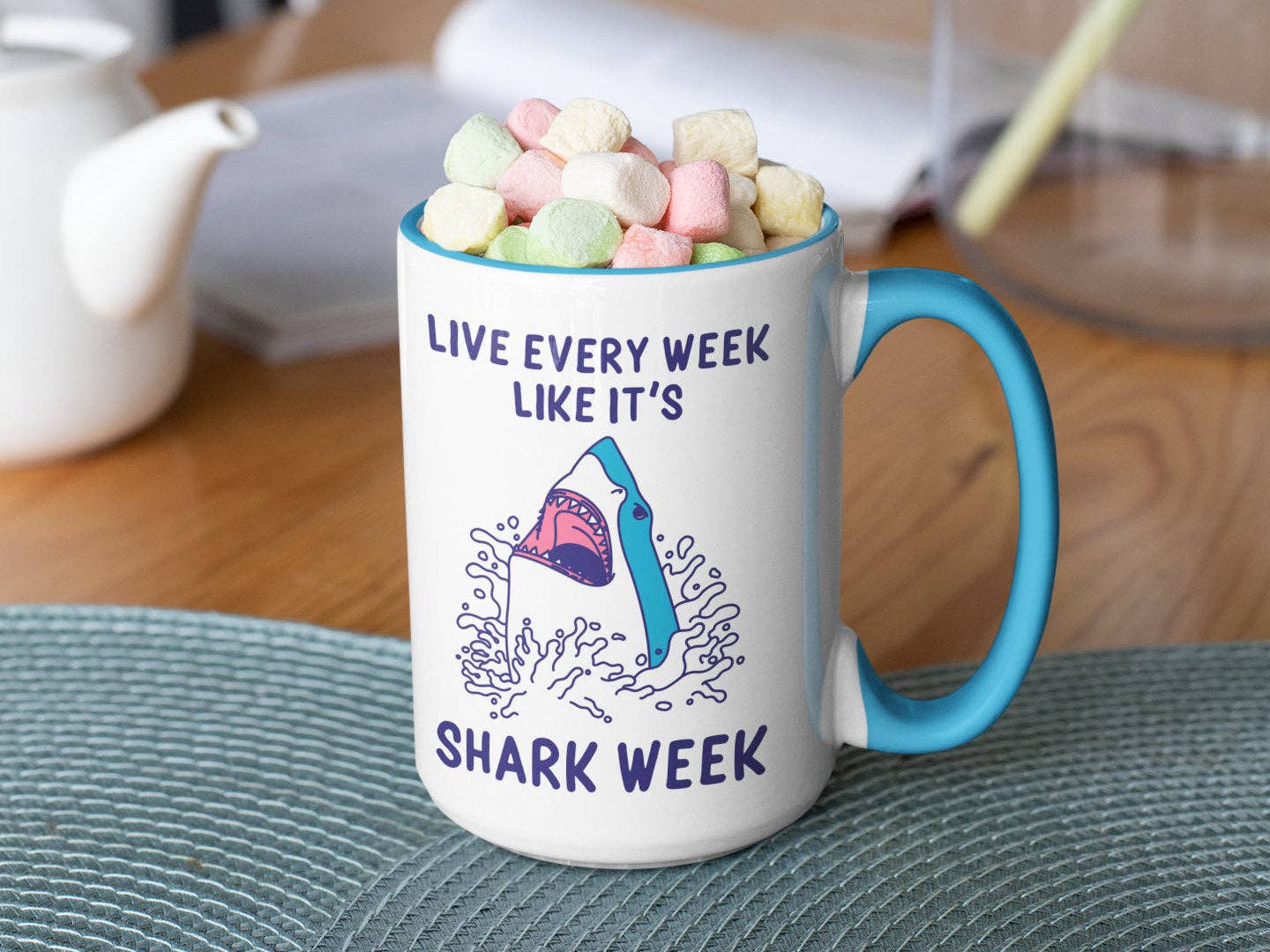 Ink Pop - Wholesale Coffee Mug - Live Every Week Like It's Shark Week2