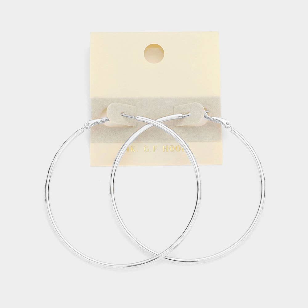 Sensibling Corp. - Venta al por mayor Pendientes de aro - Pendientes con forma de argolla de metal chapados en oro de 14 quilates1