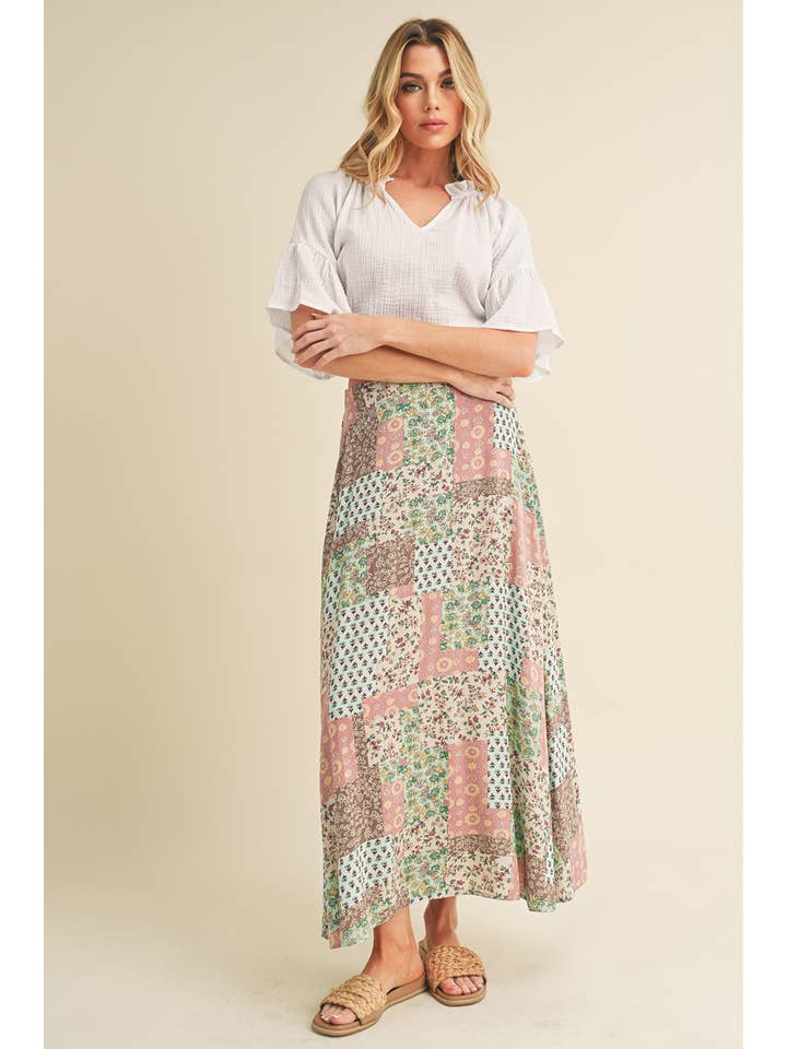 AEMI + CO - Wholesale Blouse - Women's - 8258DK Tes 3/4 Sleeve Ruffle Top37