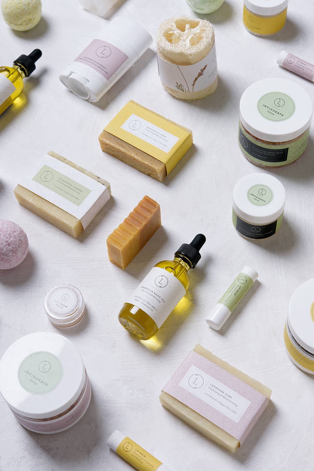 Lizush - Wholesale Bath Bomb/Fizz - Spearmint Bath Bombs-100 Units-100%natural-each wrapped-4oz4